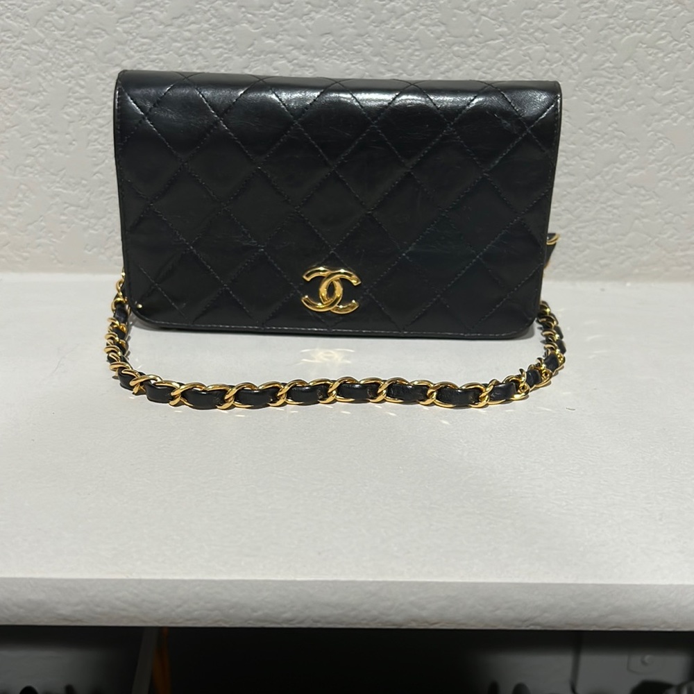 Authentic Vintage Chanel Single Flap Shoulder Bag